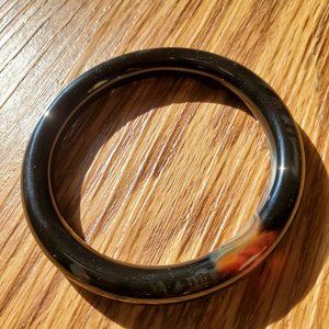 NWT Natural black agate bracelet